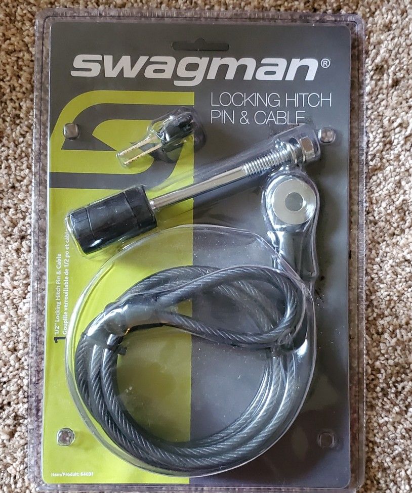 Swagman Antiwobble 1/2" Threaded Hitch Pin and 8' Cable for Sale in