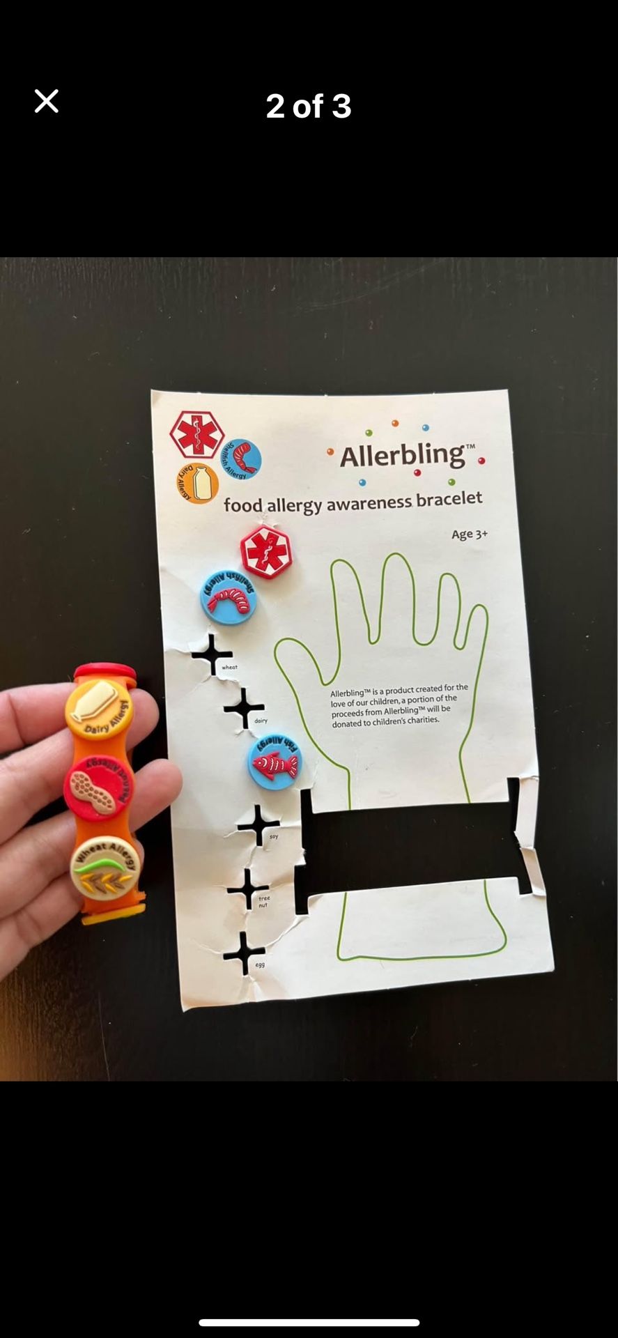 Like New Allerbling Allergy Bracelet