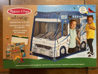 Brand New Melissa & Doug Let’s Explore Camper Tent Play Set 