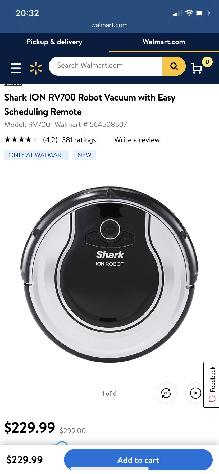 Shark ION vacuum with remote control