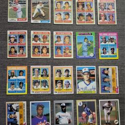 1970s 1980s ROOKIE Hall Of Fame Baseball Cards Lot of 20 Total DIFFERENT 1975 Topps George Brett