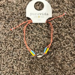 pura vida sunshine anklet with shell