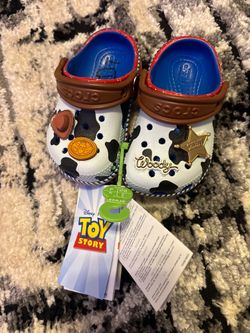 Woody and princess Crocs