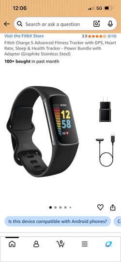 Brand new Fitbit charge five with accessories