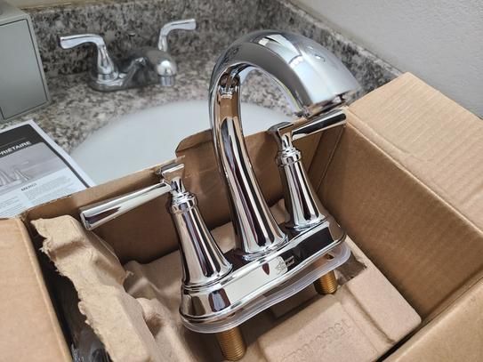 (2pk) American Standard Rumson 4in Bathroom Faucet Chrome