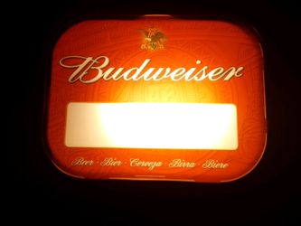 Vintage Budweiser Promo Box Light