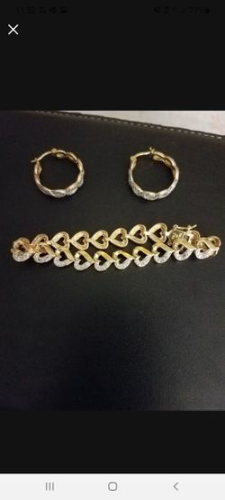 SET DE BRACELET Y ARRACADAS 