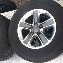 5) 18” Jeep Wrangler  Tires And Wheels 