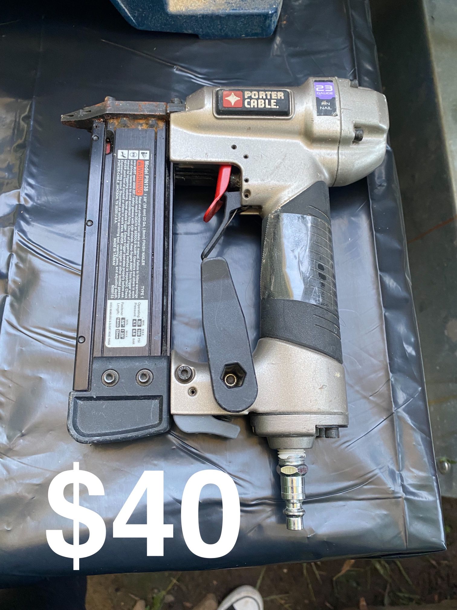 Porter Cable 23 Gauge Pin Nail Gun