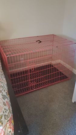 Large new pink pet crate