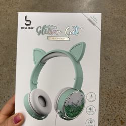 NWT Glitter Cat Headphones 