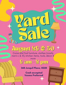 Moving Sale - Mt Lebo -Aug 29 &30