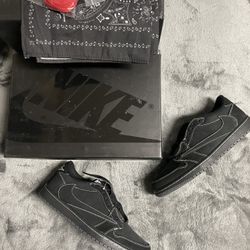 Nike Air Jordan 1 Low Travis Scott Black Phantom Size 7,7.5,8,8.5, 9, 9.5, 10, 10.5,11,12