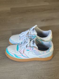 🔥 Custom 1-of-1 Hydro-Dipped Nike Air Force 1 Low (Gum Sole) - Size 10.5🔥