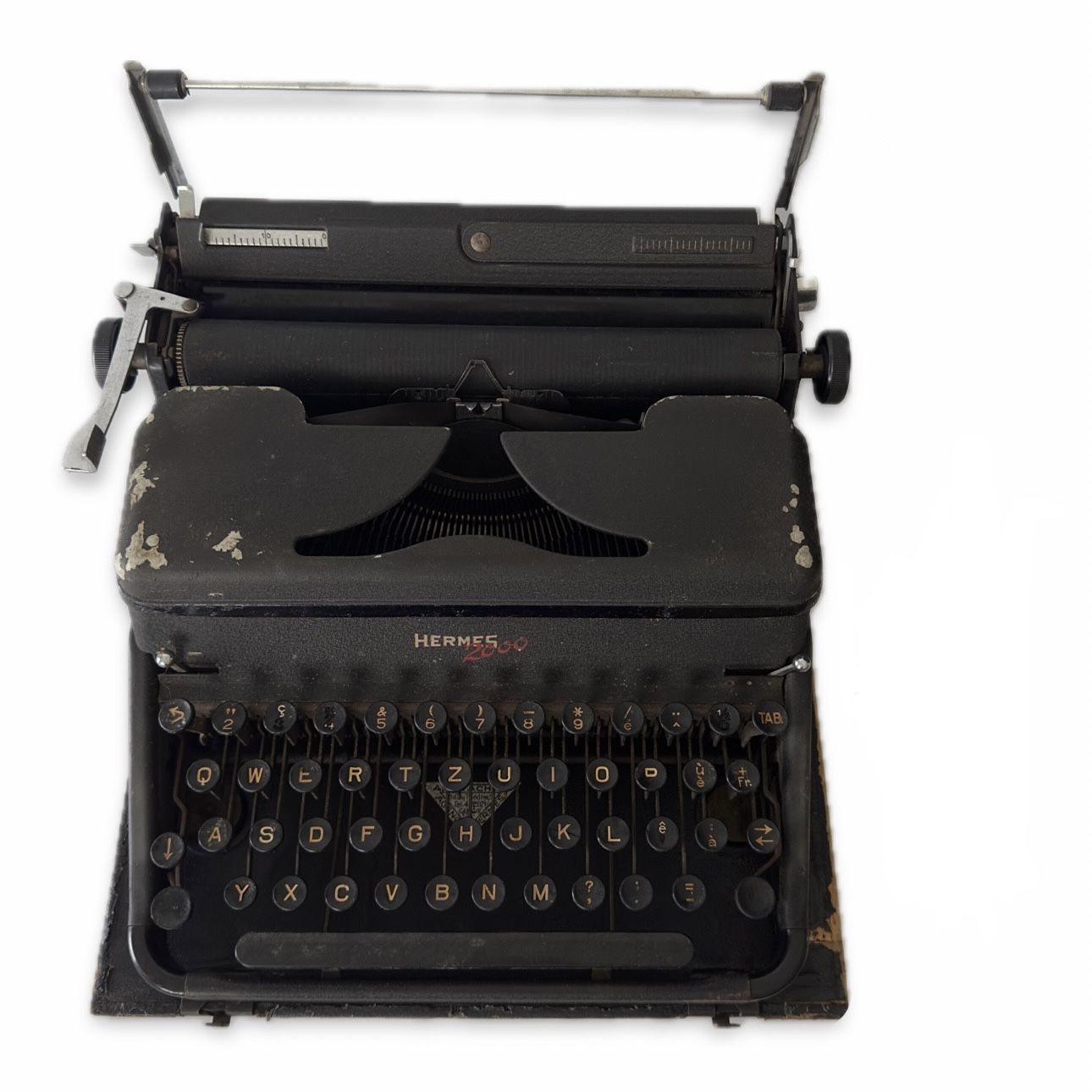 Antique Typewriter Black Hermes 2000