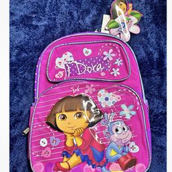 Dora & Boots Back Pack 12”H X 11W” Brand New