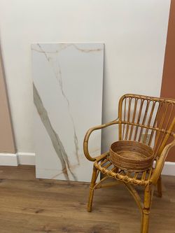 Rattan Armchair with Woven Seat