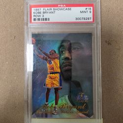 1997 kobe bryant flair showcase row 3 psa 9