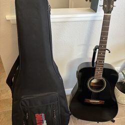 Used Fender DG-11E Black Acoustic/Electric Guitar