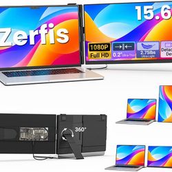 NEW 15.6” Laptop Screen Extender | 1080P Full HD Portable Monitor | USB-C