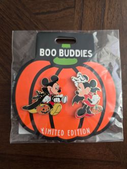 2026 DISNEY STORE HOLLYWOOD DSSH BOO BUDDIES PIN SET MICKEY MINNIE  MOUSE /400 TRADE OR SELL