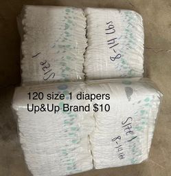 Up&Up Diapers Size 1 120 Count 