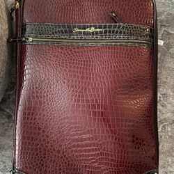 Samantha Brown Croco-Embossed Spinner Suitcase