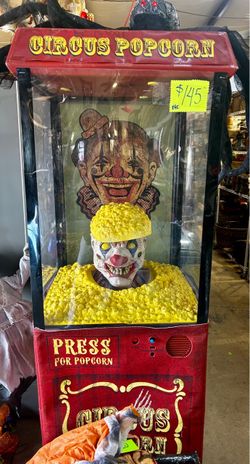 Circus Popcorn Halloween Animatronic Prop