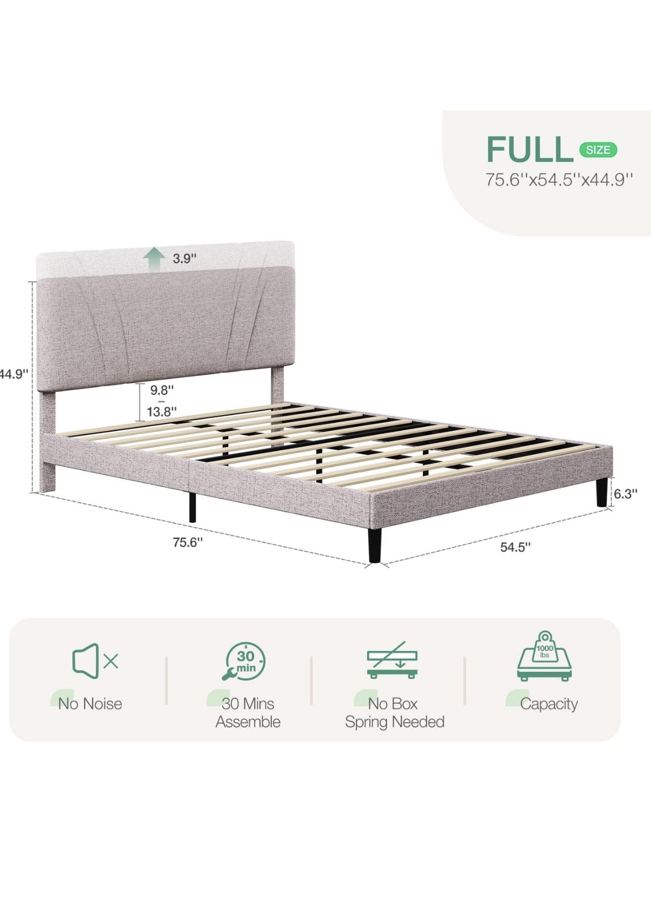 New Full Size Bed Frame For Sale