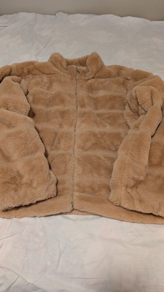 Faux Fur Woman's Jacket Size 2X