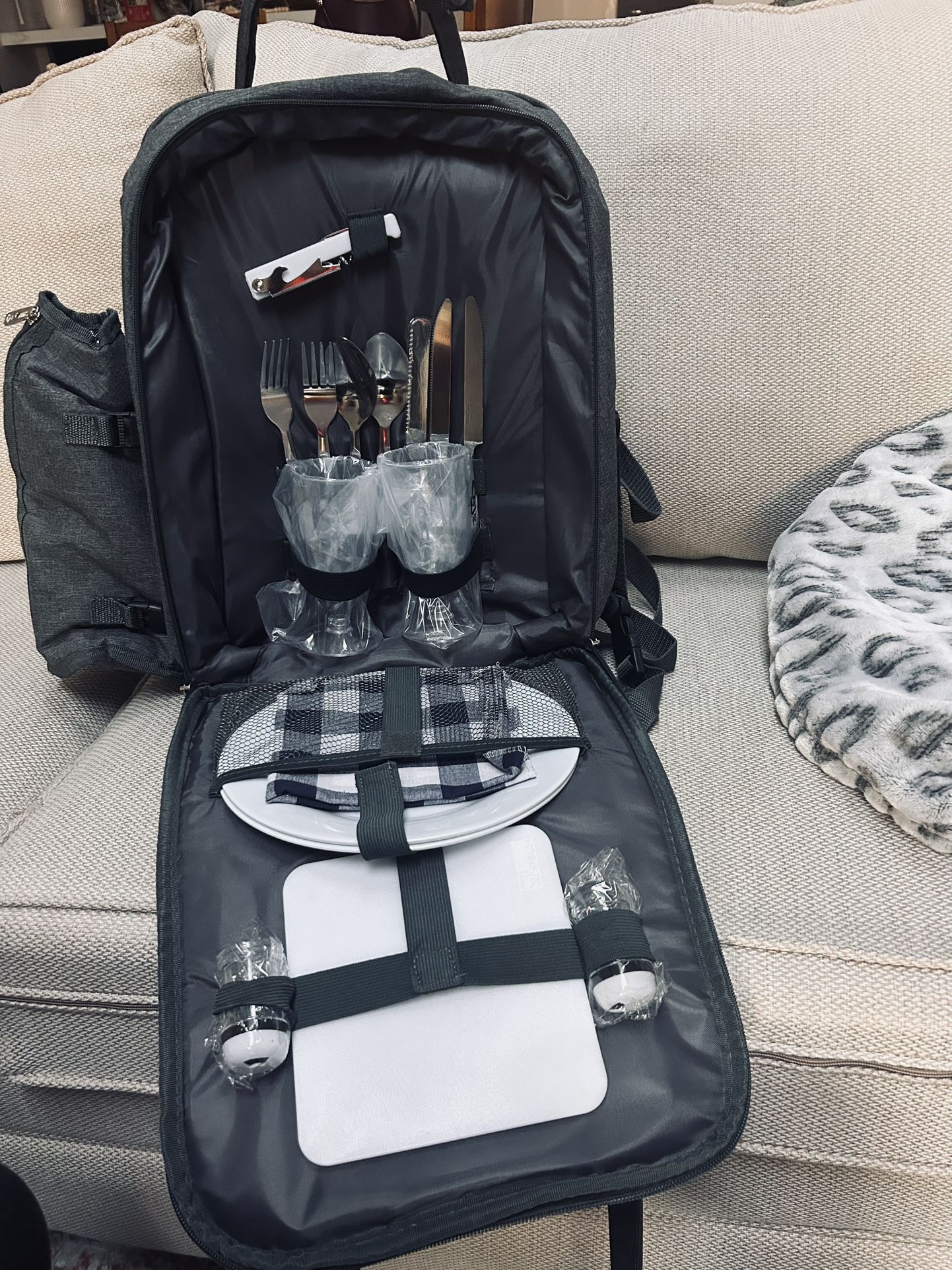 All Camp Outdoor Gear with insulated bag and blanket. NWT