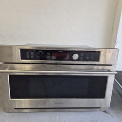 Monogram- Burner, Range Hood, Microwave, & Oven Set