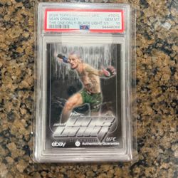 Sean O’Malley: 2024 Topps Midnight UFC Sean O’Malley The One and Only #TO12 Black Light 1/1 PSA 10