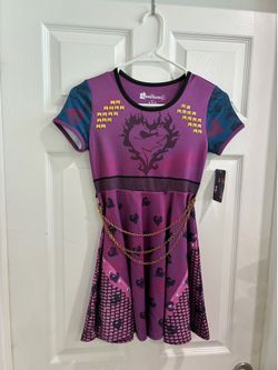 Disney Descendants Mal Dress Kids Size Medium