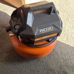 Ridgid Portable Electric Pancake Air Compressor 6 Gal. 150 PSI, $135