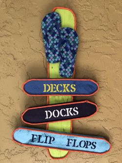 Key West style wooden beach/pool/patio sign