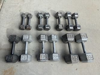 Hex dumbbells