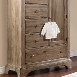Bertini Pembrooke Chifforobe in Natural Rustic