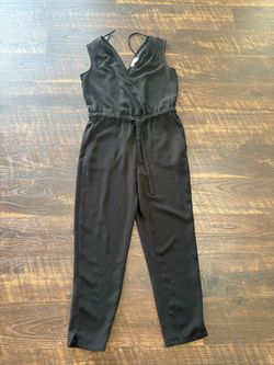 LOFT Sleeveless Jumpsuit Romper Black Size XSP