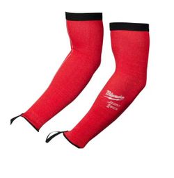 Milwaukee 16 in. Red 4-Way Stretch Cut 3 Resistant Protective Arm Sleeves