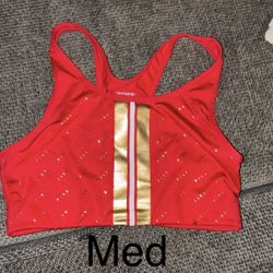 Red Sports Bra