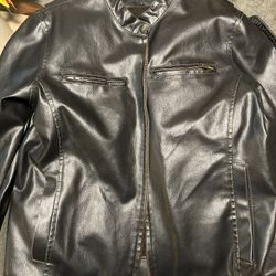 Vintage Black rivet Leather Jacket 