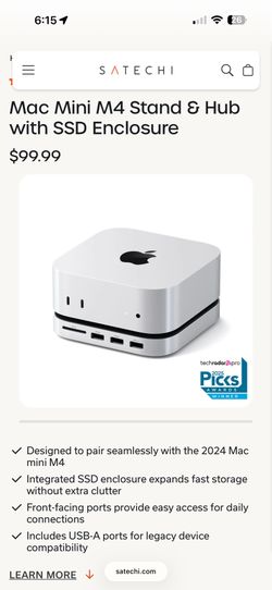 Mac Mini M4 Stand & Hub with SSD Enclosure