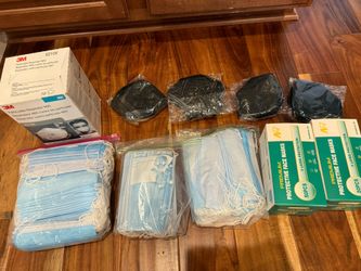 Lot of 300 Face Masks, 3 layer protection masks, KN95, N95 Masks