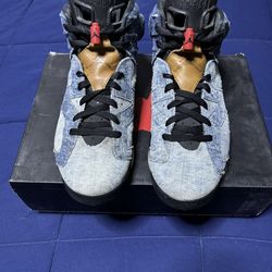 Air Jordan 6 Retro Washed Denim 2019  Size 11.5