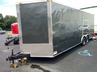 24' VNOSE ENCLOSED TRAILER--CAR TRUCK ATV MOTORCYCLE