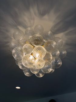 Glass Globe Chandelier