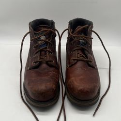 Georgia Boot Womens Size 6 Comfort Core Steel Toe Brown Leather G3351 Renegade