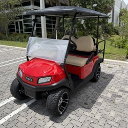 2020 Club Car Tempo Lithium 4 Seat Golf Cart Red