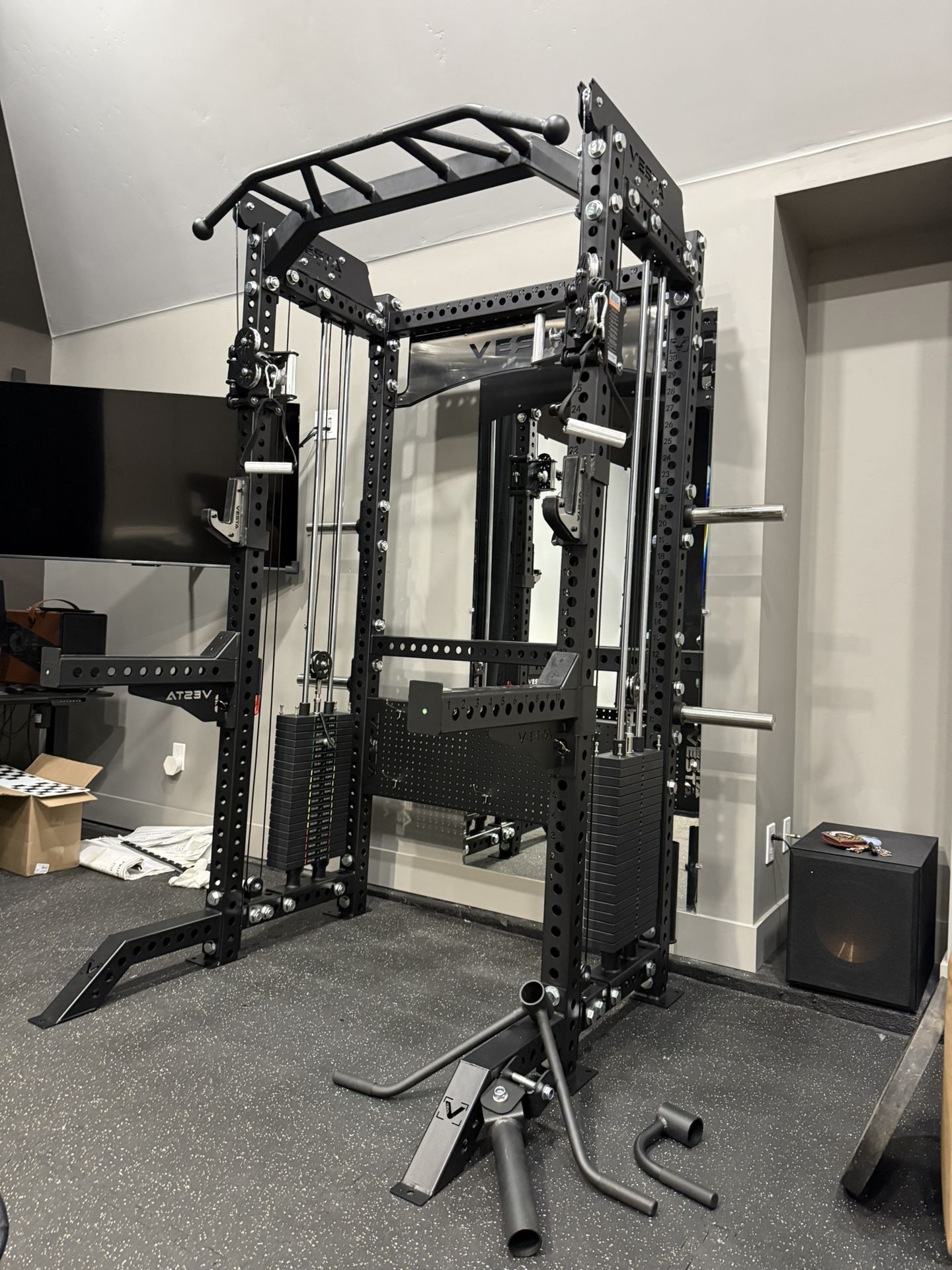 Vesta Fitness PRO SERIES 2-1 Ultimate Half Rack Functional Trainer/Gym Equipment/ Home Gym/ Fitness/ FREE DELIVERY 🚚